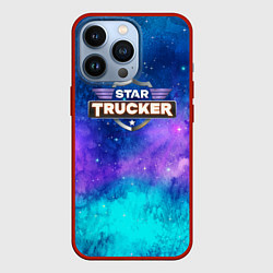 Чехол для iPhone 13 Pro Star Trucker logo, цвет: 3D-красный