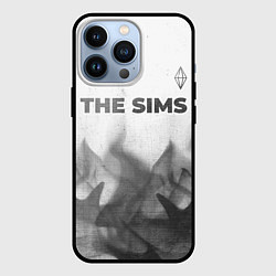 Чехол для iPhone 13 Pro The Sims - white gradient посередине, цвет: 3D-черный