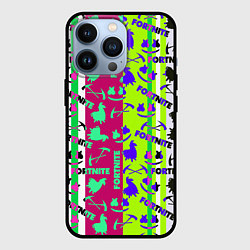 Чехол для iPhone 13 Pro Fortnite epic pattern, цвет: 3D-черный