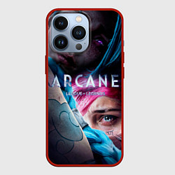 Чехол iPhone 13 Pro Настоящие Джинкс и Вай Аркейн 2 сезон