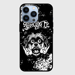 Чехол для iPhone 13 Pro Aerosmith рок пес, цвет: 3D-черный