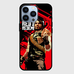 Чехол для iPhone 13 Pro Red Dead Redemption 2 - Wanted, цвет: 3D-черный