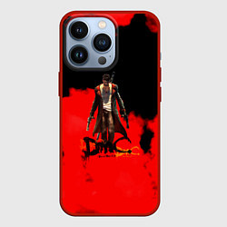 Чехол для iPhone 13 Pro Devil May Cry Dante краски, цвет: 3D-красный