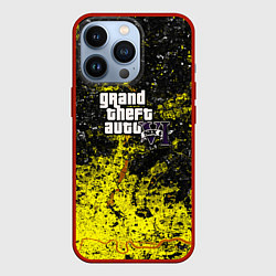 Чехол для iPhone 13 Pro GTA6 maps, цвет: 3D-красный