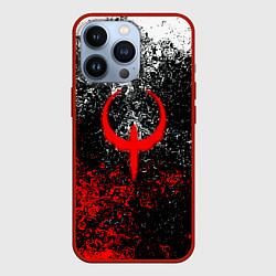 Чехол для iPhone 13 Pro Quake брызги красок, цвет: 3D-красный