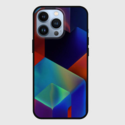 Чехол для iPhone 13 Pro Геометрия мозаика, цвет: 3D-черный