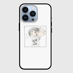 Чехол для iPhone 13 Pro 404 error anime tag, цвет: 3D-черный