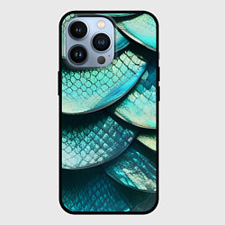 Чехол для iPhone 13 Pro Чешуя крупной рыбы, цвет: 3D-черный
