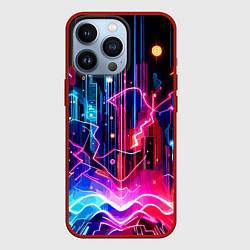 Чехол для iPhone 13 Pro Neon fantasy - ai art, цвет: 3D-красный
