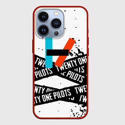 Чехол для iPhone 13 Pro Twenty one pilots rock, цвет: 3D-красный