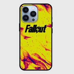 Чехол для iPhone 13 Pro Fallout fire steel, цвет: 3D-черный