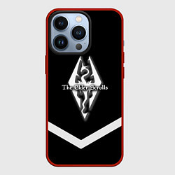 Чехол для iPhone 13 Pro The Elder Scrolls geometry steel, цвет: 3D-красный