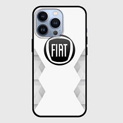 Чехол для iPhone 13 Pro Fiat white poly, цвет: 3D-черный