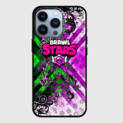 Чехол для iPhone 13 Pro Brawl stars pattern geometry, цвет: 3D-черный