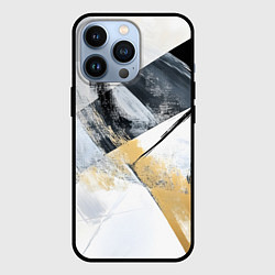 Чехол для iPhone 13 Pro Черно белая живопись, цвет: 3D-черный