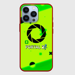 Чехол для iPhone 13 Pro Portal 2 geometry steel, цвет: 3D-красный