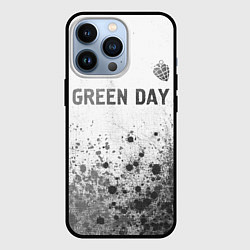 Чехол для iPhone 13 Pro Green Day - white gradient посередине, цвет: 3D-черный