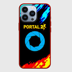 Чехол для iPhone 13 Pro Portal лёд и пламя, цвет: 3D-красный