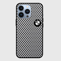 Чехол для iPhone 13 Pro BMW carbon steel auto, цвет: 3D-черный