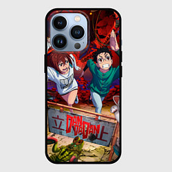 Чехол для iPhone 13 Pro Dandadan: Кэн и Момо, цвет: 3D-черный