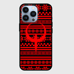 Чехол для iPhone 13 Pro Quake winter pattern, цвет: 3D-черный