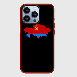 Чехол для iPhone 13 Pro СССР и Россия, цвет: 3D-красный