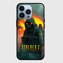 Чехол для iPhone 13 Pro Stalker 2 боец, цвет: 3D-черный