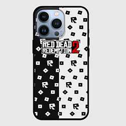 Чехол для iPhone 13 Pro Red Dead Redemption 2 pattern, цвет: 3D-черный