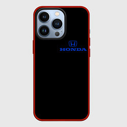 Чехол для iPhone 13 Pro Honda blue logo, цвет: 3D-красный