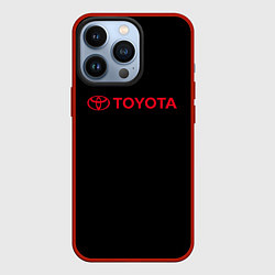 Чехол для iPhone 13 Pro Toyota red logo auto, цвет: 3D-красный