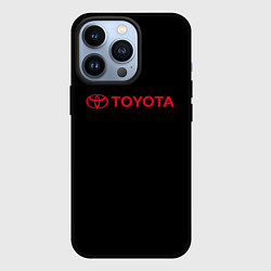 Чехол для iPhone 13 Pro Toyota red logo auto, цвет: 3D-черный