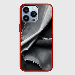 Чехол для iPhone 13 Pro Темная ткань, цвет: 3D-красный