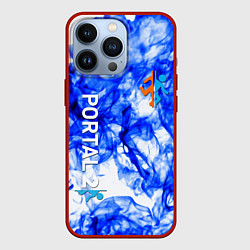 Чехол для iPhone 13 Pro Portal 2 flame blue, цвет: 3D-красный