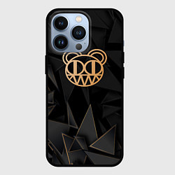 Чехол для iPhone 13 Pro Radiohead golden poly, цвет: 3D-черный