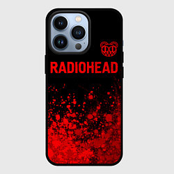 Чехол для iPhone 13 Pro Radiohead - red gradient посередине, цвет: 3D-черный