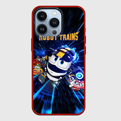 Чехол для iPhone 13 Pro Robot trains Kay, цвет: 3D-красный