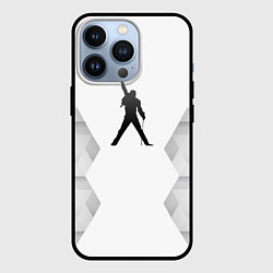 Чехол для iPhone 13 Pro Queen white poly, цвет: 3D-черный