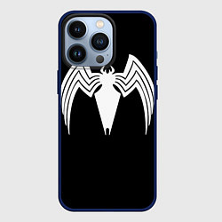 Чехол для iPhone 13 Pro Venom - spider logo, цвет: 3D-тёмно-синий