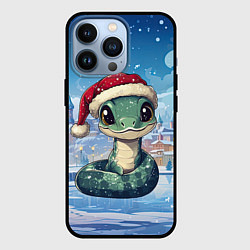 Чехол для iPhone 13 Pro С новым 2025 годом змейка, цвет: 3D-черный
