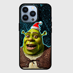 Чехол для iPhone 13 Pro New years Shrek, цвет: 3D-черный
