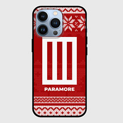 Чехол для iPhone 13 Pro Новогодний Paramore, цвет: 3D-черный