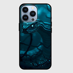 Чехол для iPhone 13 Pro Змея в темном лесу, цвет: 3D-черный