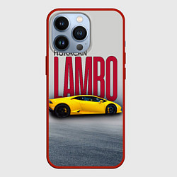 Чехол для iPhone 13 Pro Итальянский гиперкар Lambo Huracan, цвет: 3D-красный