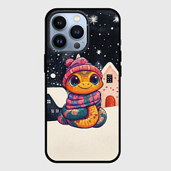 Чехол для iPhone 13 Pro Милая новогодняя змейка 2025, цвет: 3D-черный