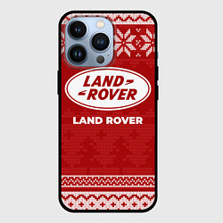 Чехол для iPhone 13 Pro Новогодний Land Rover, цвет: 3D-черный