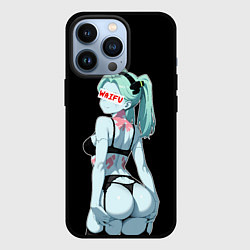 Чехол для iPhone 13 Pro Rebecca waifu - Cyberpunk, цвет: 3D-черный