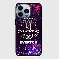 Чехол для iPhone 13 Pro Праздничный Everton, цвет: 3D-черный