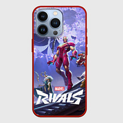 Чехол для iPhone 13 Pro Герои Marvel rivals, цвет: 3D-красный