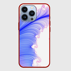 Чехол для iPhone 13 Pro Узоры неон фрактал, цвет: 3D-красный