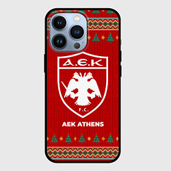 Чехол для iPhone 13 Pro AEK Athens new year, цвет: 3D-черный